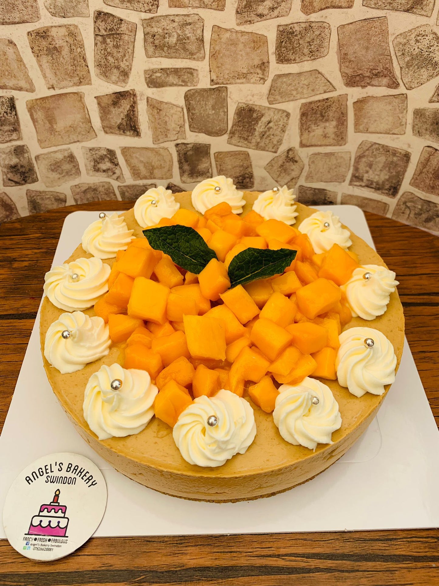 6" Fresh Sweet Mango Mousse Cake